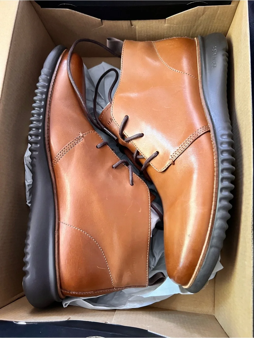 Cole Haan 2.ZERØGRAND Chukka Boots British Tan Men’s 9.5 M